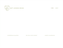 Tablet Screenshot of mattjohnsondesign.com